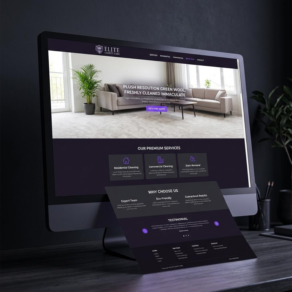 Premium Carpet Cleaning website design