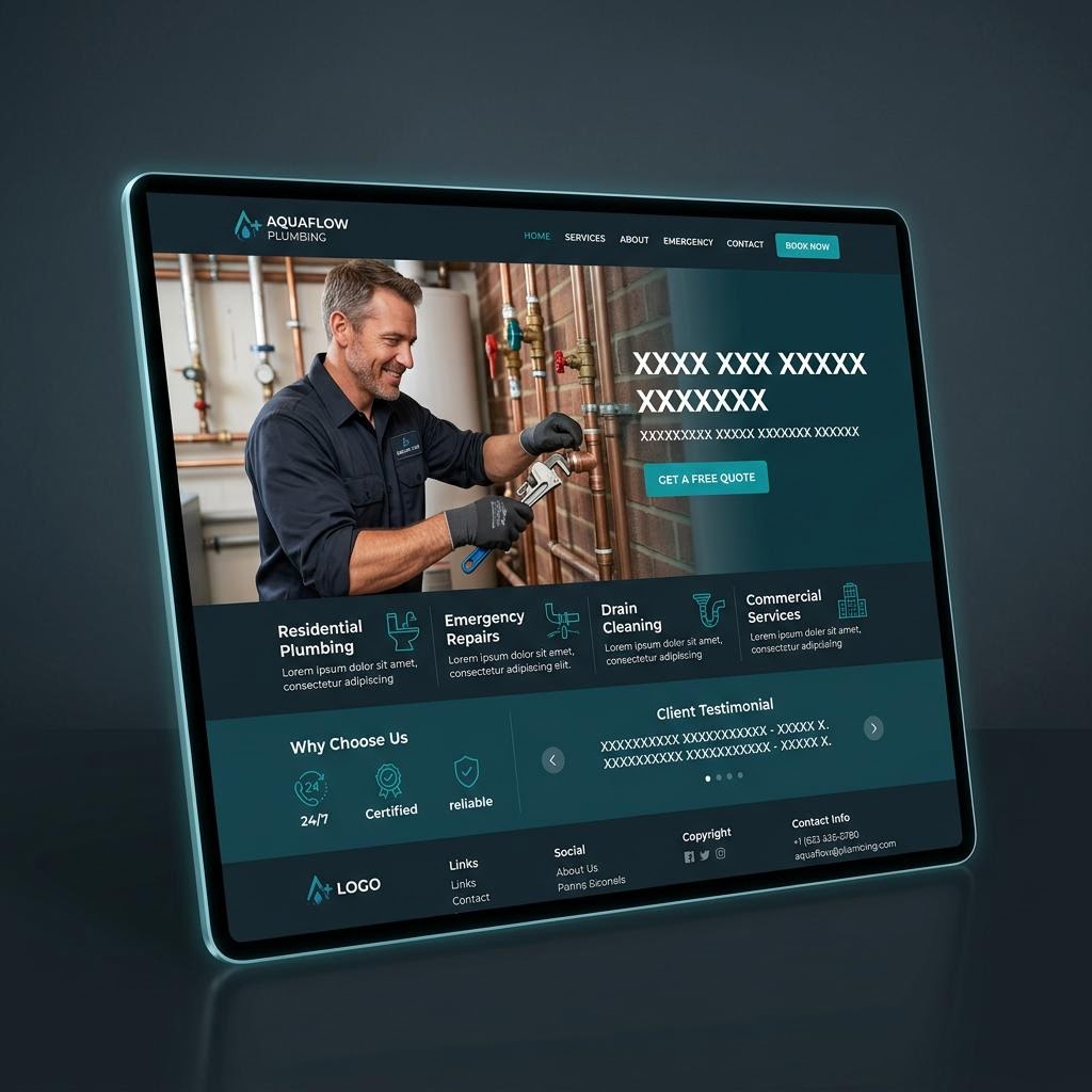 Plumbing Pros website design